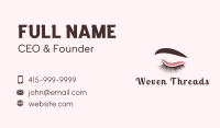 Beauty Eyebrow Threading Business Card Image Preview