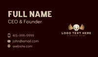 Skull Head Wing Business Card