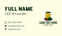 Juice Bar Business Card example 2