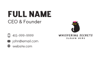 Pet Cat Ribbon Business Card Image Preview