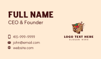 Food Delivery Cart Business Card Design