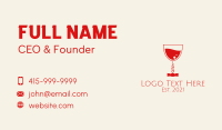 Wine Bar Corkscrew Business Card Design