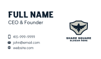 Blue Eagle Badge Business Card Design