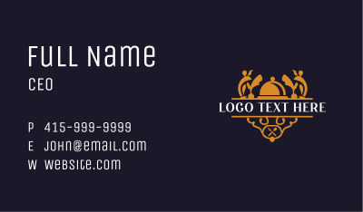 Cloche Luxury Restaurant Business Card