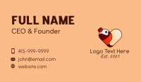 Cute Soda Love Business Card Design