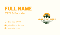 Agriculture Farm Tractor Business Card Design