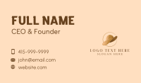 Feminine Fashion Hat Business Card