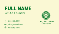 Green Goddess Lady Business Card Design