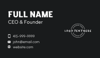 Gangster Business Card example 2