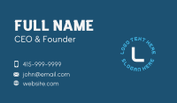 Tech Business Letter  Business Card