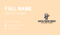 Profanity Middle Finger Skeleton Business Card