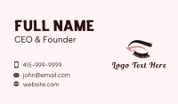Eyebrow & Lashes Makeup Business Card