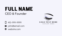 Eyelash Makeup Glam Business Card