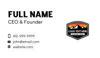 Mountain Outdoor Camping Business Card