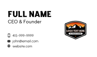 Mountain Outdoor Camping Business Card