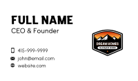 Mountain Outdoor Camping Business Card