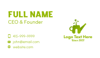 Green Gardening Sprinkler Business Card Design