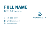 Pixel Ship Anchor Business Card