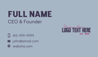 Classic Generic Wordmark Business Card Design