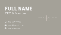 Wide Business Card example 1
