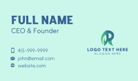 Leaf Letter R Business Card