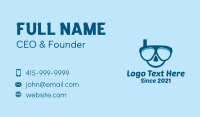 Free Diving Business Card example 3