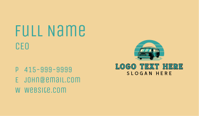 Travel Bus Vehicle Business Card