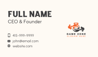 Gym Barbell Fitness Business Card