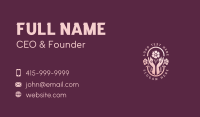 Flower Wellness Hands Business Card