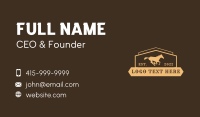 Western Wild Horse Business Card Design