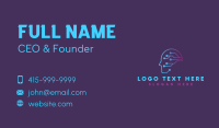 Artificial Intelligence Technology Business Card Design