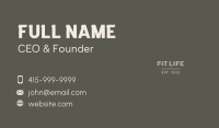 Elegant Premium Classic Business Card