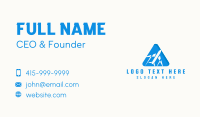 Airplane Triangle Airline Business Card Design