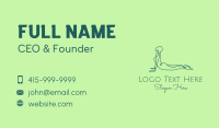 Yoga Cobra Pose Business Card Design