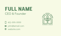 Organic Seedling Garden Business Card