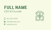 Organic Seedling Garden Business Card