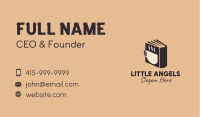 Hot Coffee Book  Business Card