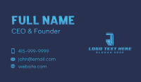 Letter J Business Card example 1