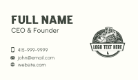 Bulldozer Mining Contractor Business Card