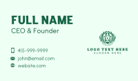 Nature Shield Crest Business Card Design