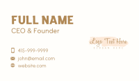 Watercolor Cursive Wordmark Business Card