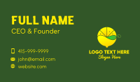 Lemon Tea Leaf Business Card Design