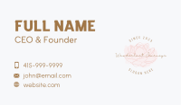 Floral Feminine Business Business Card