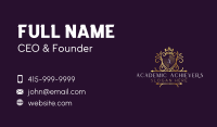 Royal Shield Ornament Business Card