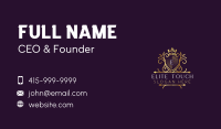 Royal Shield Ornament Business Card Image Preview