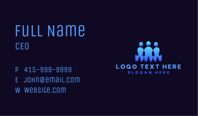 Team Crowdsourcing Company Business Card