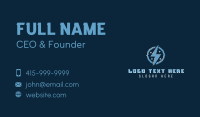 Lightning Bolt Pixel Business Card Design