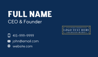 Luxury Event Hotel Business Card