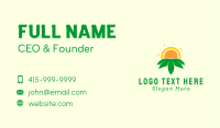 Sun Leaf Landscaping Business Card Design