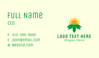 Sun Leaf Landscaping Business Card Image Preview
